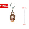 Labubu Flat Friends 2D Keychain Acrylic Keychain