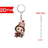 Labubu Flat Friends 2D Keychain Acrylic Keychain