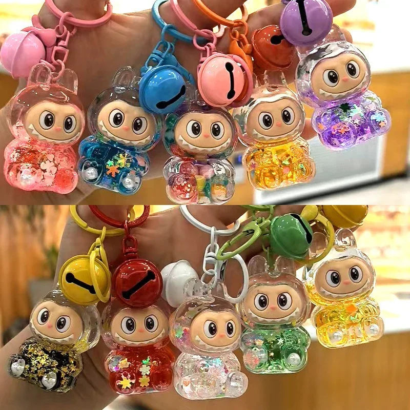 Labuboo Crystal Cascade Keychain Liquid Keychain