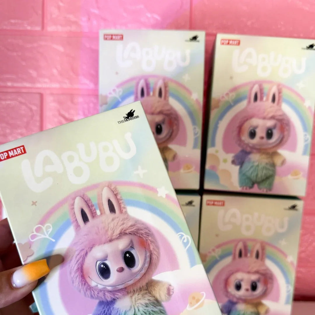 Labubu The Monsters Secret Rainbow Plush Pendant Plush Keychain