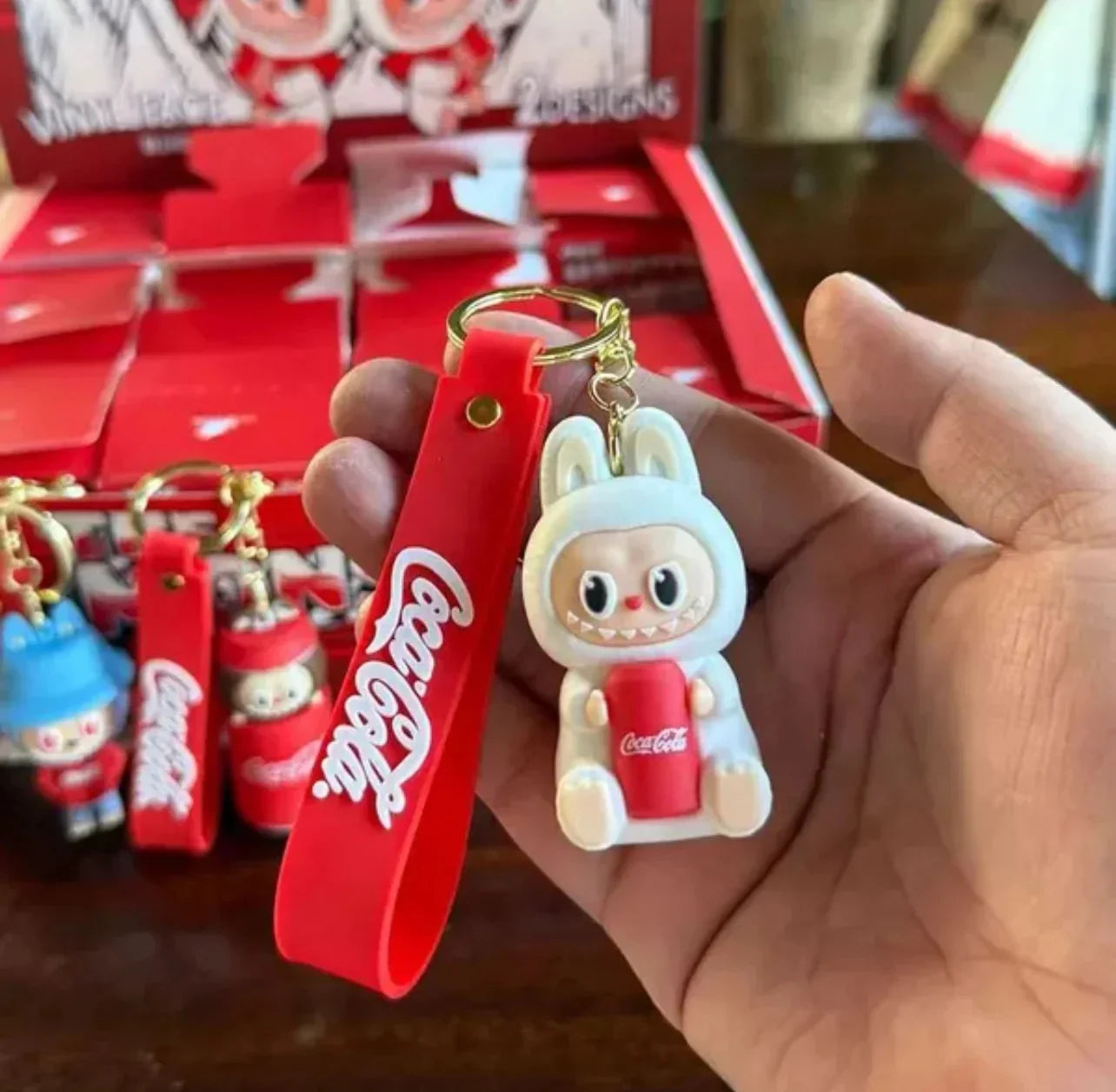 Labubu Cola Squad Blind Box Keychain 3D Keychain