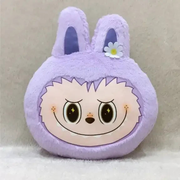 Labubu Big Head Plush Backpack Purple Plush Backpack
