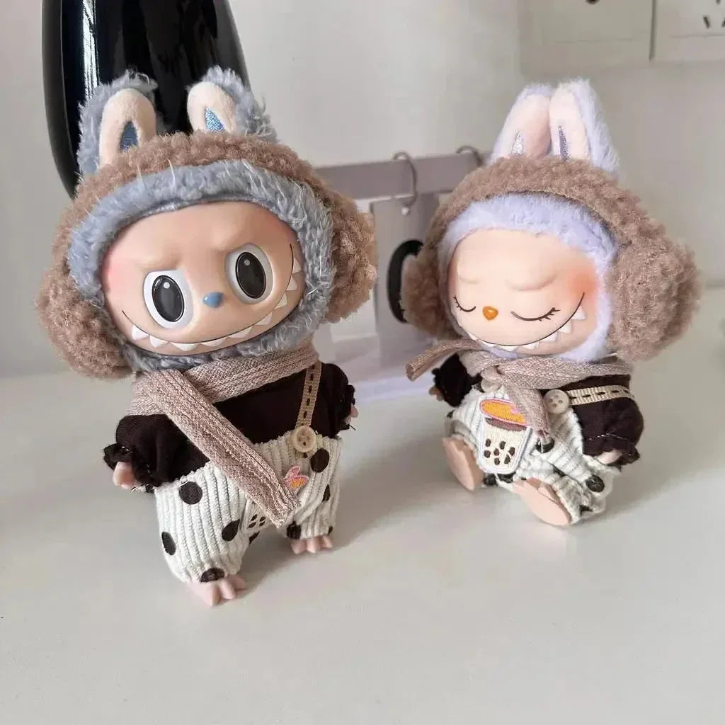 Handmade Labubu Bubble Tea Bestie Outfit Doll Outfit