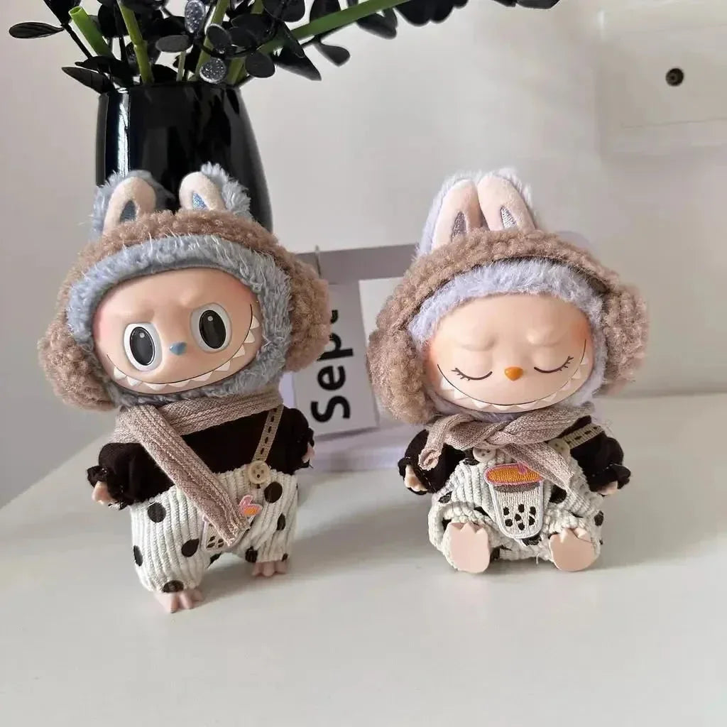 Handmade Labubu Bubble Tea Bestie Outfit Doll Outfit