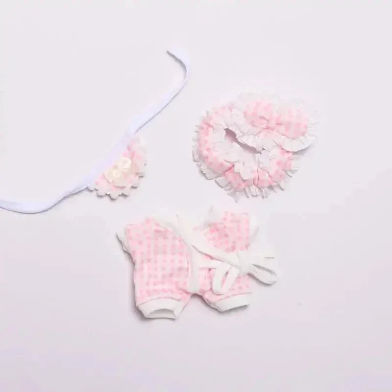 Labubu Lullaby Floral Pajamas Outfit Doll Outfit