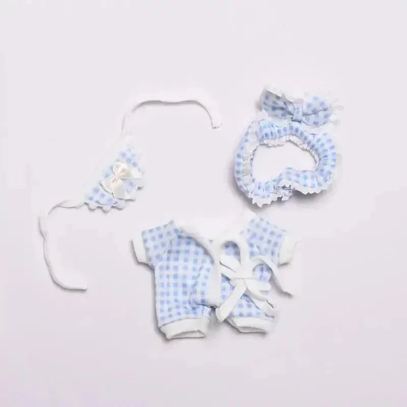 Labubu Lullaby Floral Pajamas Outfit Doll Outfit