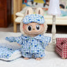 Labubu Lullaby Floral Pajamas Outfit Light Blue Doll Outfit