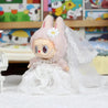 Handmade Wedding Couple Labubu Outfit White Doll Outfit