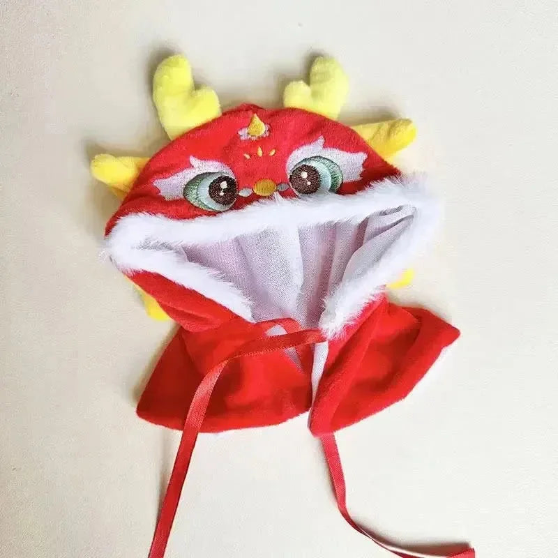 Labubu Red Chinese Dragon Outfit Doll Outfit