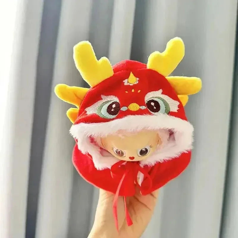 Labubu Red Chinese Dragon Outfit Doll Outfit