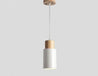 Calarbo™ Ambrose - Modern Nordic Long Hanging Wood Light White Small - 4" x 8.5" Light