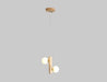 Calarbo™ Prescott - Modern Wooden Bulb Chandelier 2 Lights Chandelier