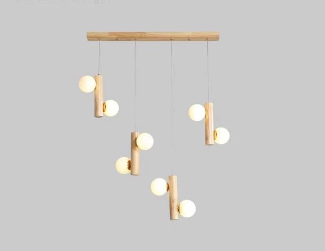 Calarbo™ Prescott - Modern Wooden Bulb Chandelier Chandelier