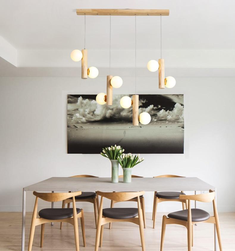 Calarbo™ Prescott - Modern Wooden Bulb Chandelier Chandelier