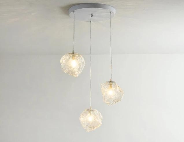 Calarbo™ Burley - Glass Pendant Hanging Lamp Round Base Light