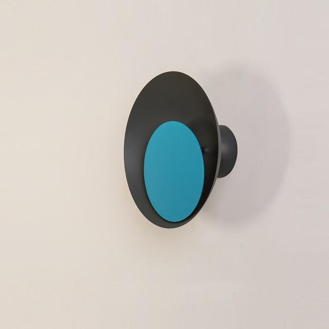 Calarbo™ Grais - Modern Nordic Macaroon Moon LED Wall Lamp Black & Blue Light