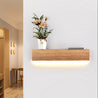 Calarbo™ Eliana - Modern Wood Oak Shelf & Lamp Light