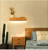 Calarbo™ Eliana - Modern Wood Oak Shelf & Lamp Light