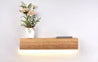 Calarbo™ Eliana - Modern Wood Oak Shelf & Lamp Light