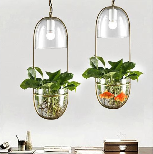 Calarbo™ Lileas - Modern Hanging Planter Lamp Light