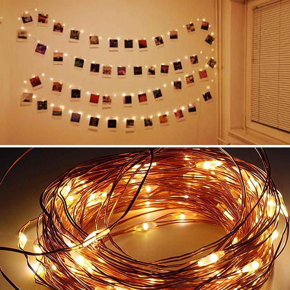 Calarbo™ Strung - LED Fairy Light String with Photo Clips Light