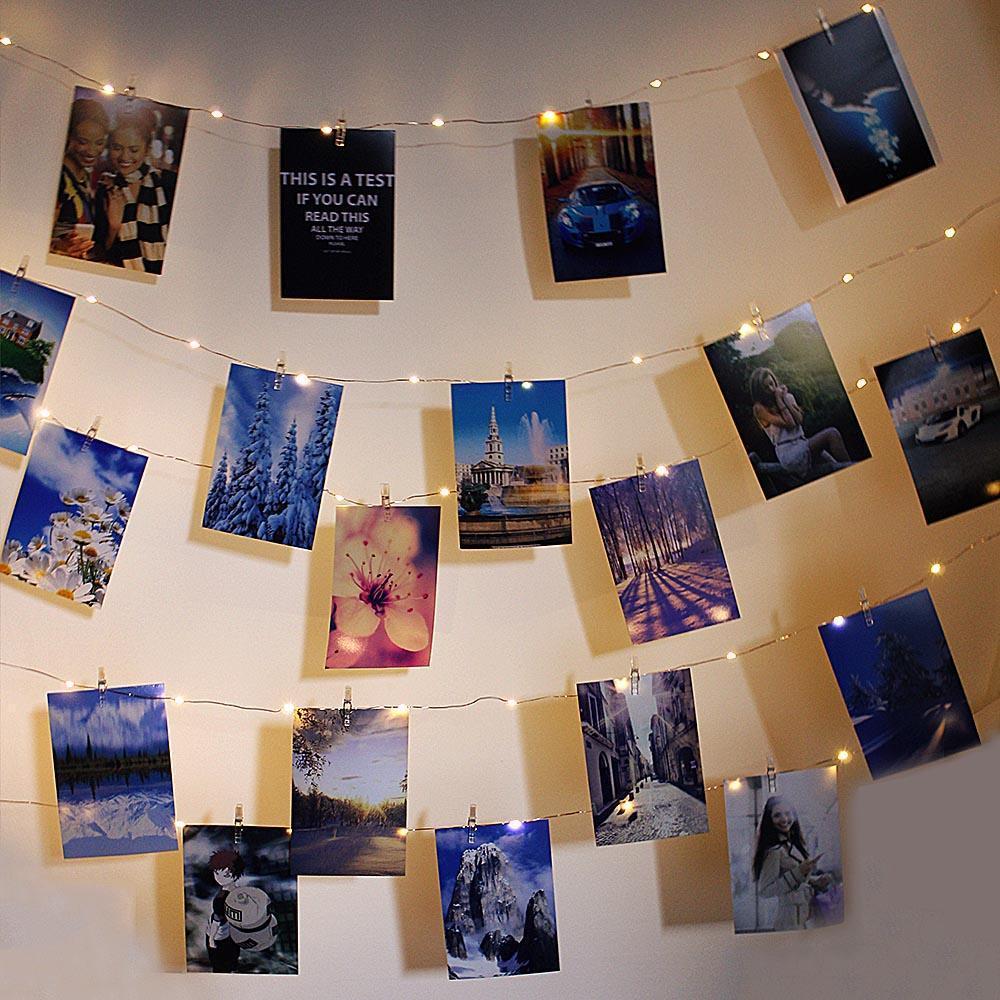 Calarbo™ Strung - LED Fairy Light String with Photo Clips Light