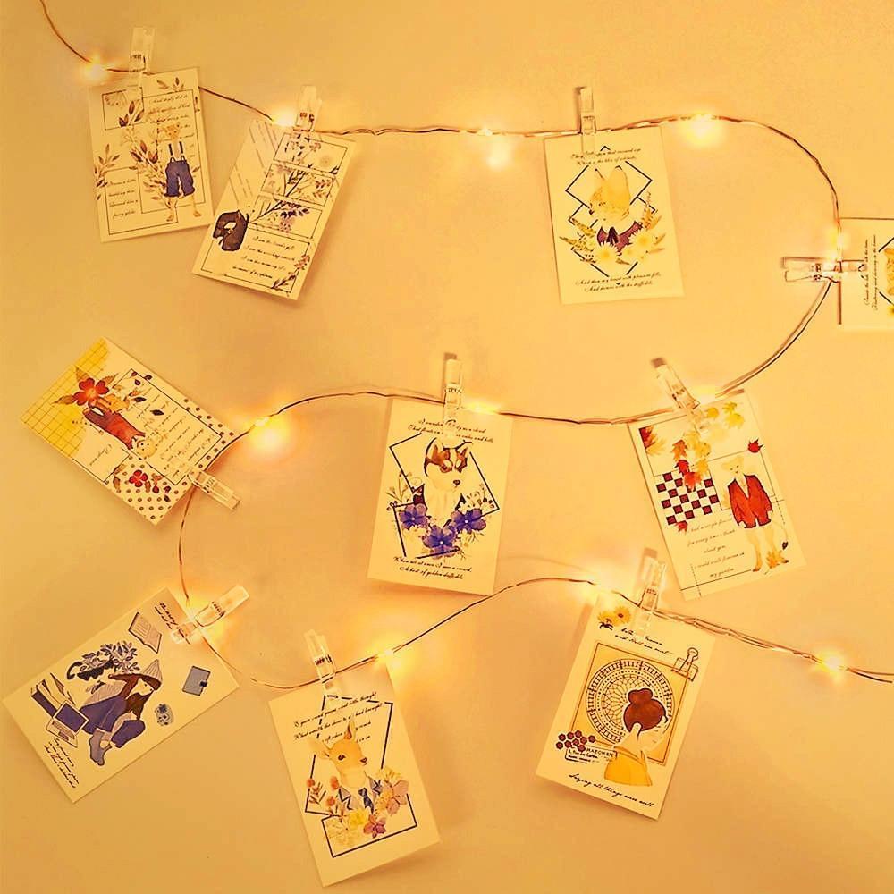 Calarbo™ Strung - LED Fairy Light String with Photo Clips Light