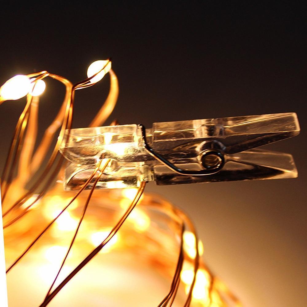 Calarbo™ Strung - LED Fairy Light String with Photo Clips Light