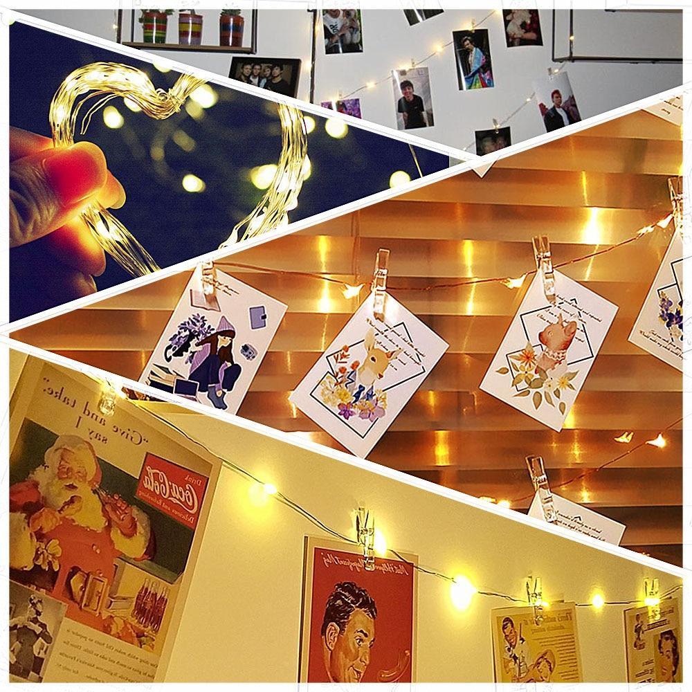 Calarbo™ Strung - LED Fairy Light String with Photo Clips Light