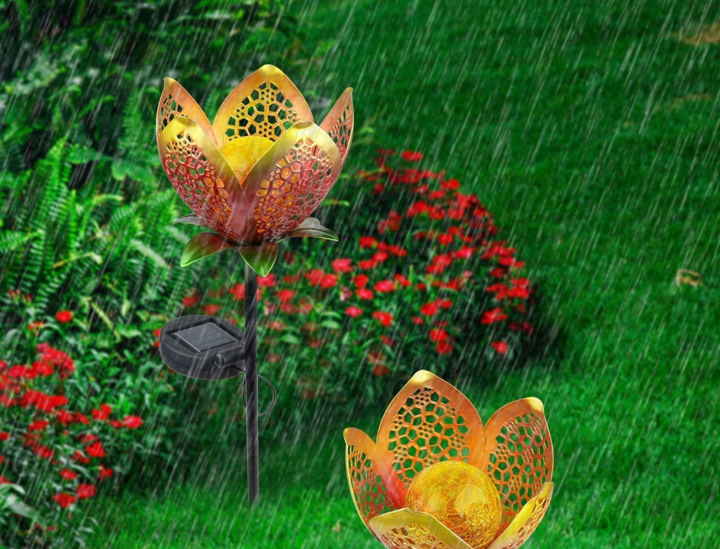 Calarbo™ Solar Powered Flower Stake Garden Light