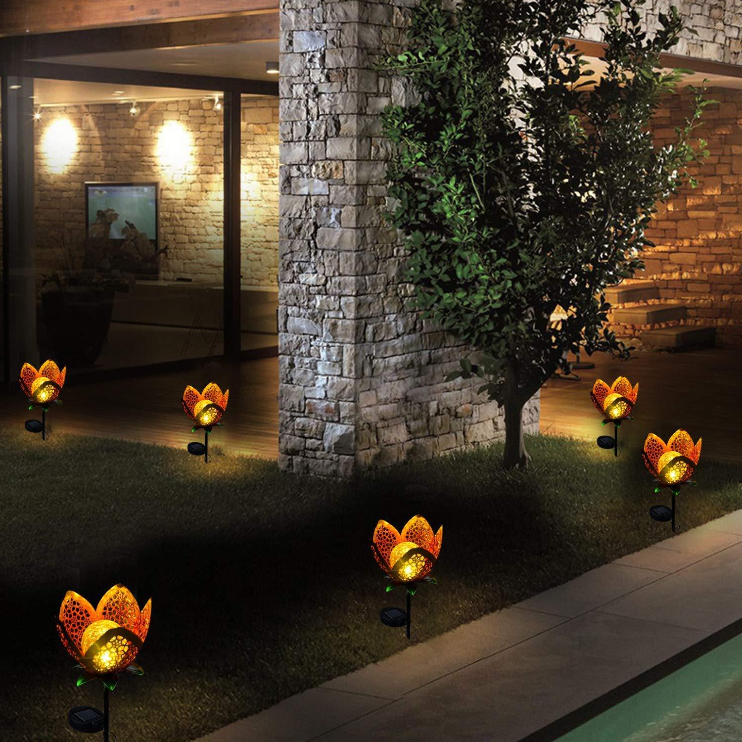 Calarbo™ Solar Powered Flower Stake Garden Light
