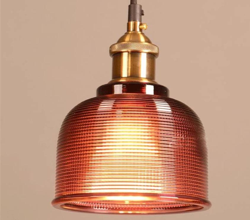 Calarbo™ Sosie - Retro European Color Glass Pendant Light Red Light