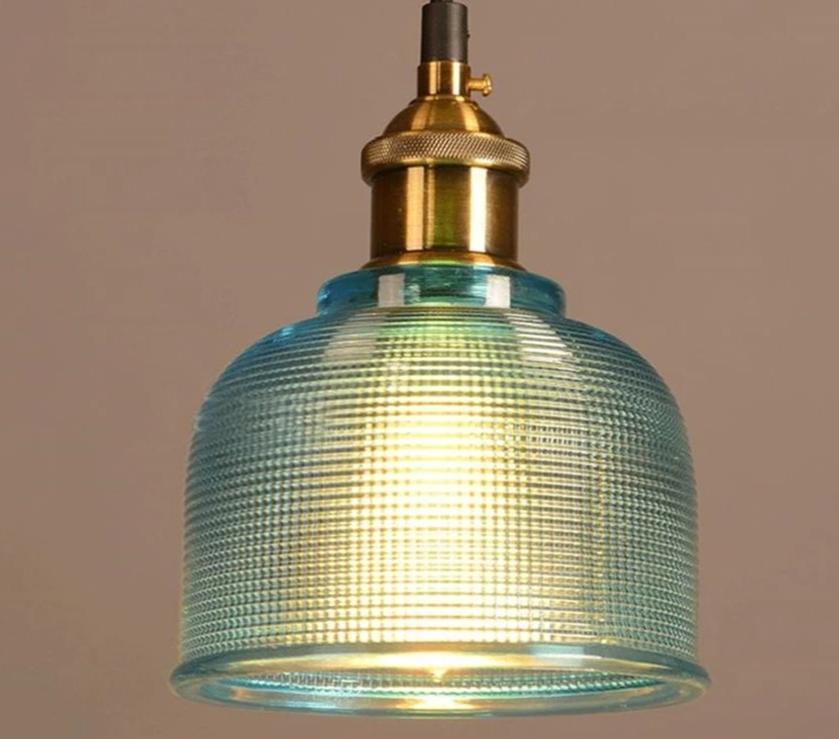 Calarbo™ Sosie - Retro European Color Glass Pendant Light Blue Light
