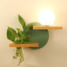 Calarbo™ Lyla - LED Lamp Planter & Shelves Combo Detached Shelves - Green Background Light