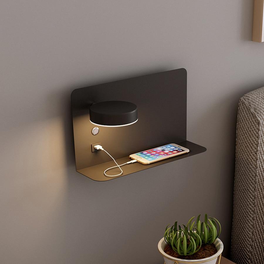 Calarbo™ Rowan - LED Bedside Wall Lamp USB Charger