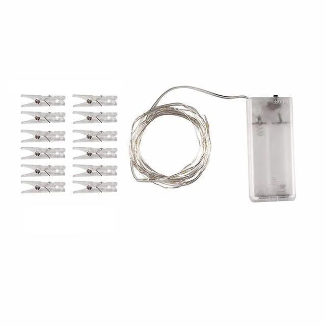 Calarbo™ Strung - LED Fairy Light String with Photo Clips Light