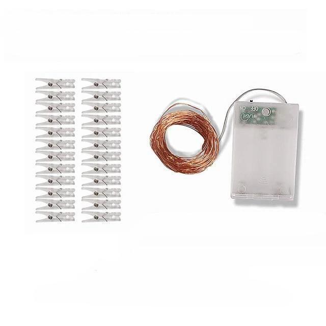 Calarbo™ Strung - LED Fairy Light String with Photo Clips Light