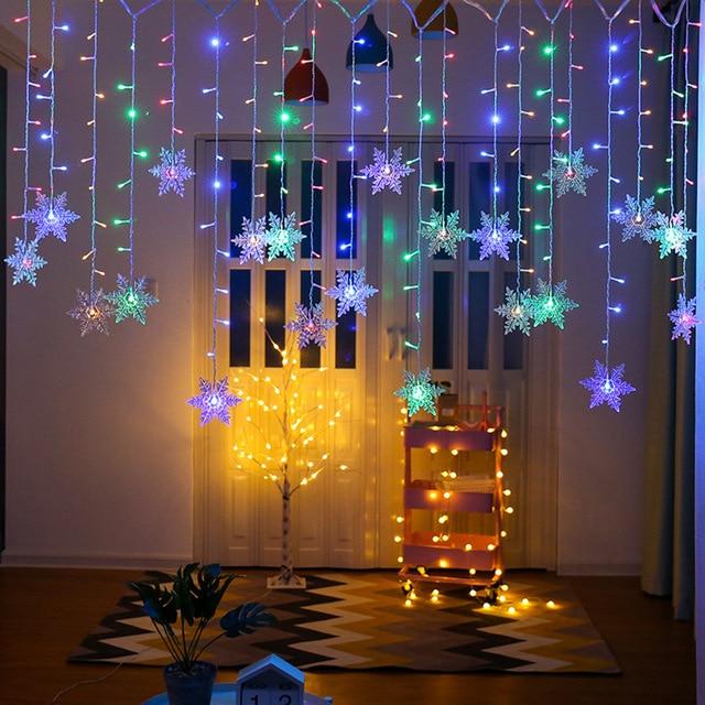 Calarbo™ Snowflake Hanging LED Lights Colorful