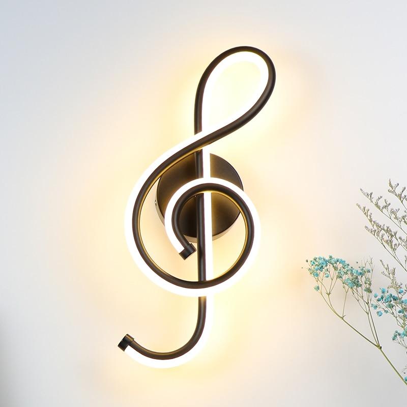 Calarbo™ LED Music Note Wall Lamp Black