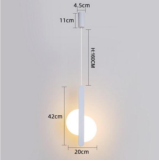 Calarbo™ Declan - Modern LED Hanging Light Uneven Half Round - White