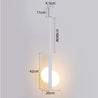 Calarbo™ Declan - Modern LED Hanging Light Uneven Half Round - White