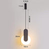 Calarbo™ Declan - Modern LED Hanging Light Thick Metal Base - Black