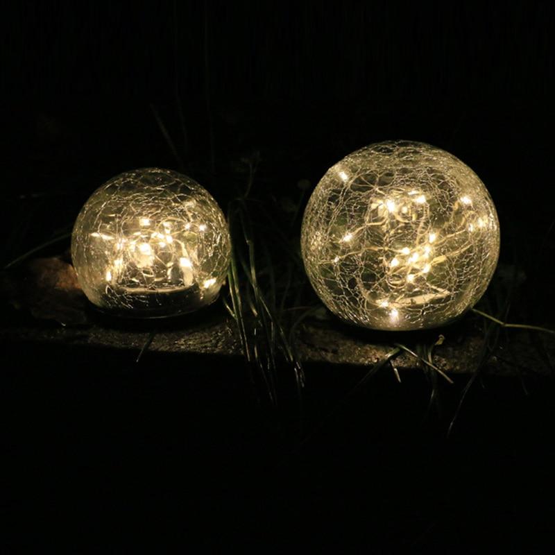 Calarbo™ Cracked Glass Ball Solar Garden Light