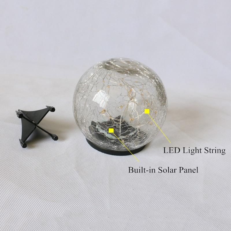 Calarbo™ Cracked Glass Ball Solar Garden Light