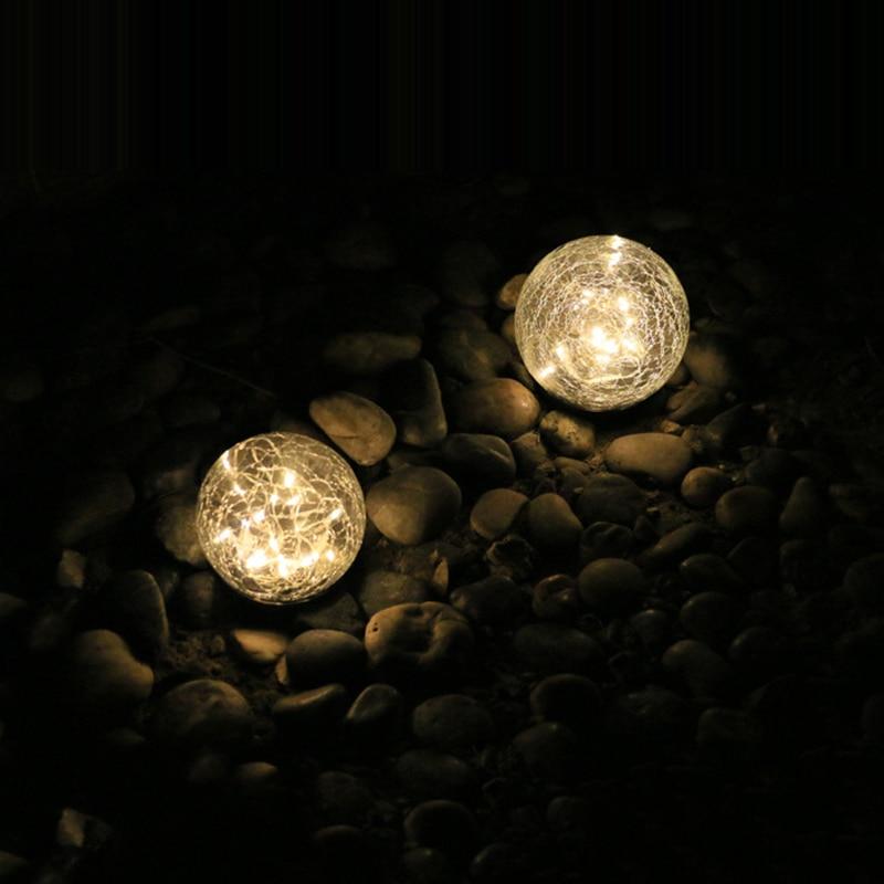 Calarbo™ Cracked Glass Ball Solar Garden Light