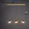 Calarbo™ Silvana - Modern Ring Pendant Light Transparent Glass - 3 Bulbs