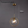 Calarbo™ Silvana - Modern Ring Pendant Light Transparent Glass - 1 Bulb