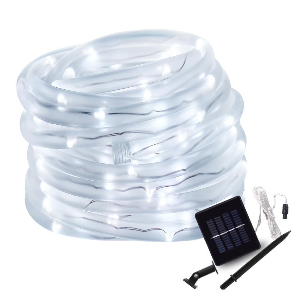 Calarbo™ LED Solar Tube String Garden Lights White