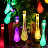 Calarbo™ Solar Droplet Bulb String Light Multicolor