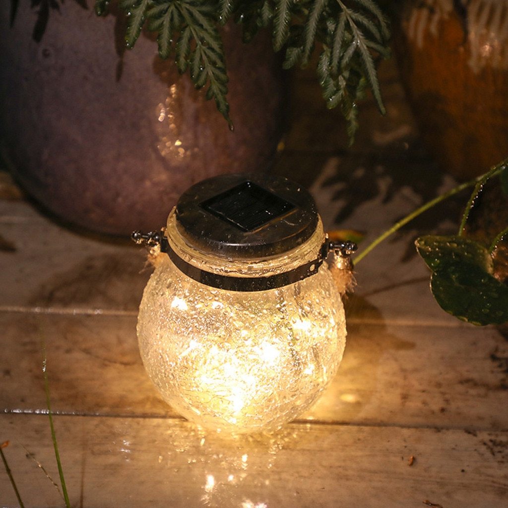 Calarbo™ Modern Round Glass Jar Garden Hanging Lamp